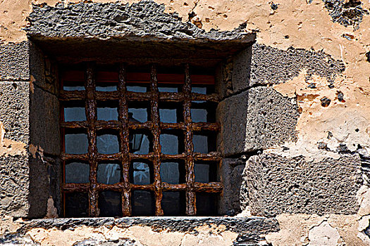 褐色,扭曲,城堡,窗户,墙壁,阿雷西费,兰索罗特岛,西班牙