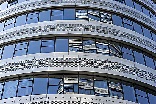 现代办公室,建筑,玻璃墙