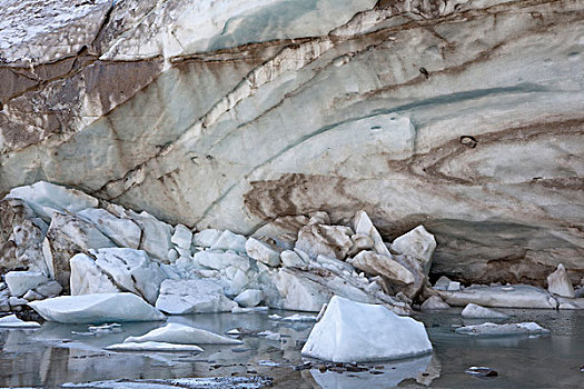 冰河,口鼻部,冰,层次,冰碛,碎片,一个,最大,奥地利,迅速,东方,提洛尔