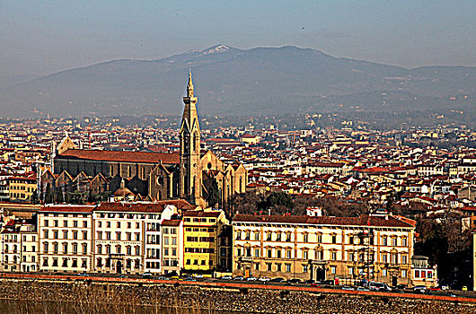 意大利佛罗伦萨老城俯瞰