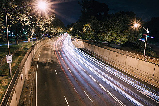 散焦,汽车,公路