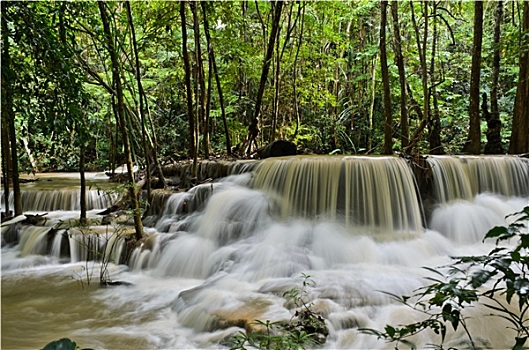 热带雨林,瀑布,泰国
