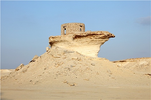 堡垒,荒芜,卡塔尔,中东