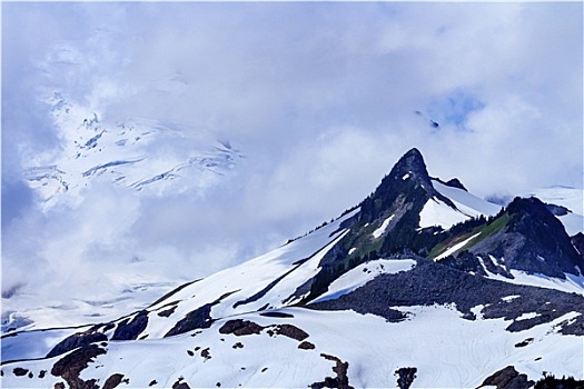 贝克山,云,艺术家,华盛顿