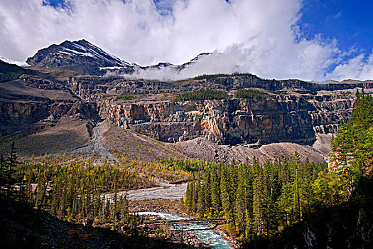 河,南方,尾端,山谷,山,省立公园,区域,不列颠哥伦比亚省,加拿大