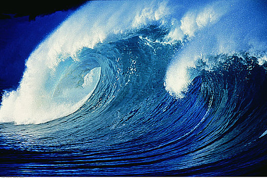 碰撞,波浪,北岸,夏威夷,美国