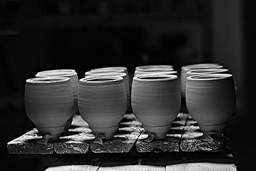 制瓷流程陶瓷工艺晾坯拉坯