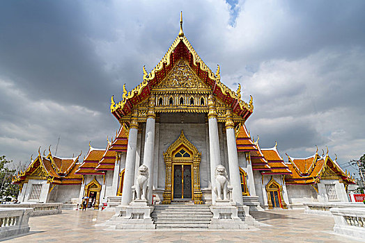 云石寺,大理石庙宇,曼谷,泰国