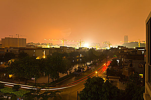 江门,城市,夜景