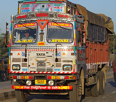 卡车,途中,旁遮普,印度,未知