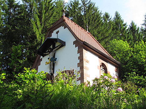 小教堂,靠近,霍夫斯泰坦,黑森林