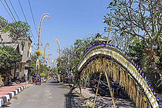 街道,库塔,巴厘岛,印度尼西亚
