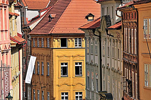 新艺术,建筑,城镇,布拉格,波希米亚,捷克共和国,欧洲