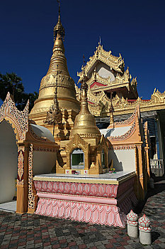 马来西亚,槟城,一座缅甸寺院