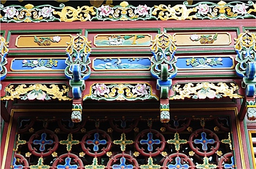 特写,传统,古老,中国,建筑