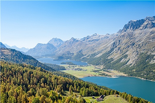 瑞士,阿尔卑斯山,全景