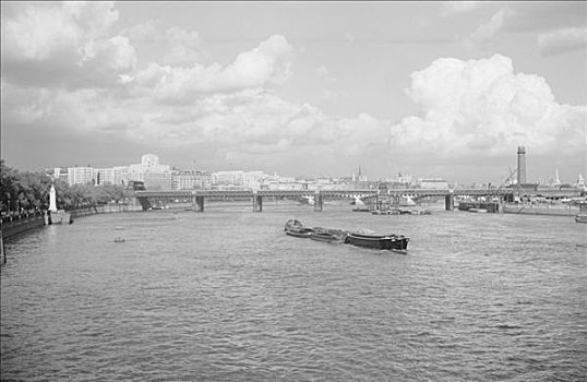 桥,泰晤士河,伦敦,艺术家