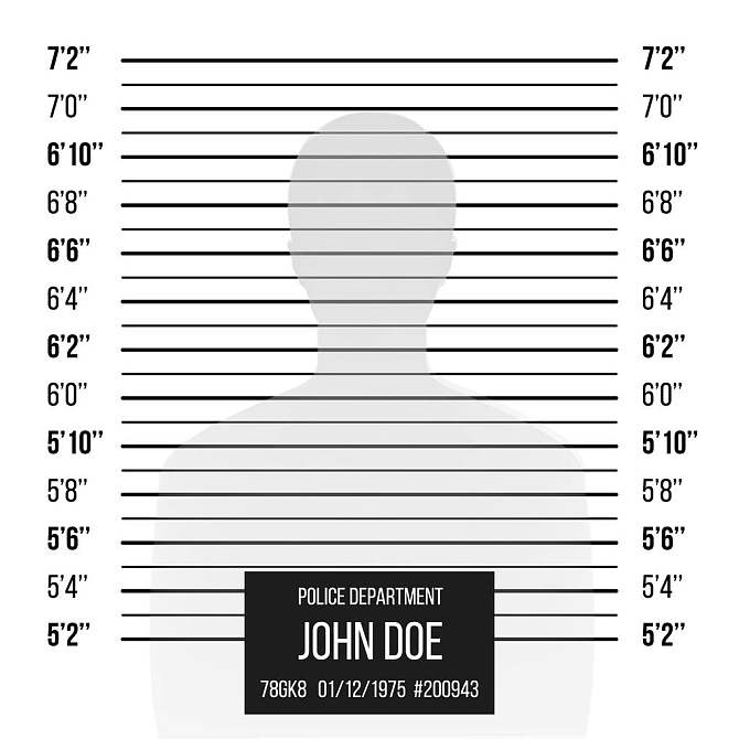 警察_嫌犯照片_矢量_排列_隔绝_白色背景_背景_墙壁_度量衡_监狱_模版
