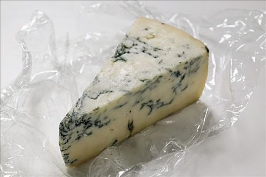 块,蓝纹奶酪,食品薄膜