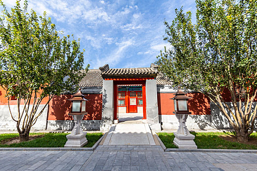 北京故宫的梯形门