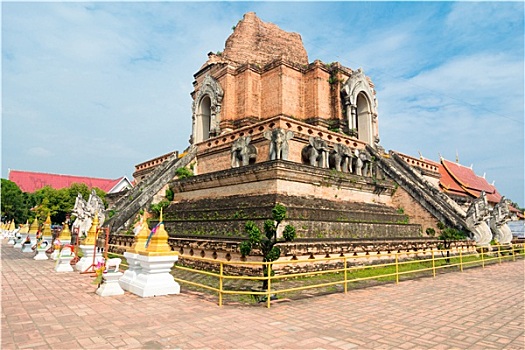 寺院,契迪,泰国