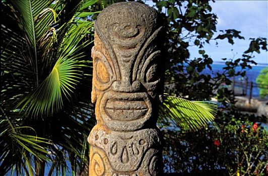 法属玻利尼西亚,塔希提岛,岛屿,雕塑