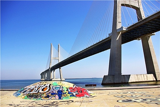 现代,桥,河,葡萄牙