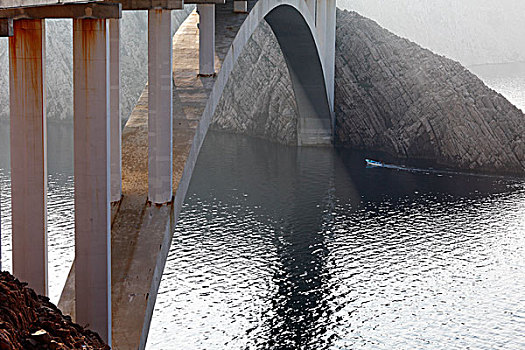 桥,达尔马提亚,亚德里亚海,克罗地亚,欧洲