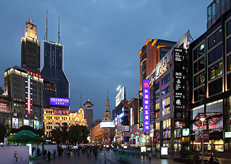 上海南京路步行街世纪广场_高清图片_全景视觉