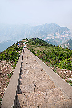 北岳恒山登顶上山道