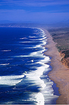 海滩,雷斯岬,国家海岸,加利福尼亚,美国