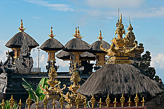 庙宇,山,巴厘岛,印度尼西亚,大幅,尺寸