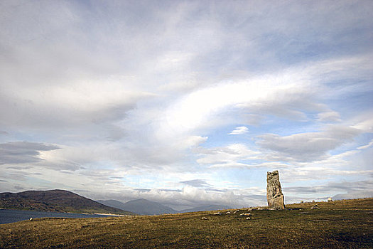 苏格兰,岛,风景,石头,色调,岛屿,表面,2001年,留白