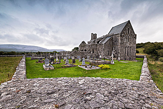 教堂,墓地,本伯伦,克雷尔县,爱尔兰