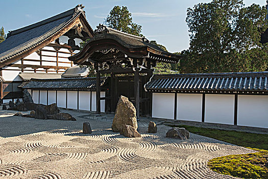 日本,禅,庙宇,花园,京都