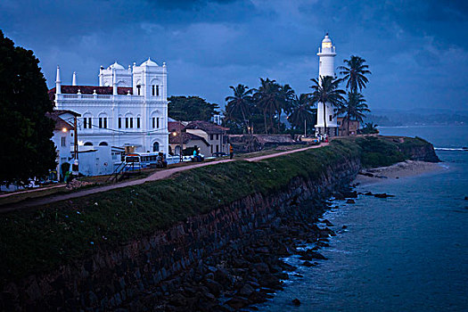 清真寺,灯塔,加勒,堡垒,斯里兰卡