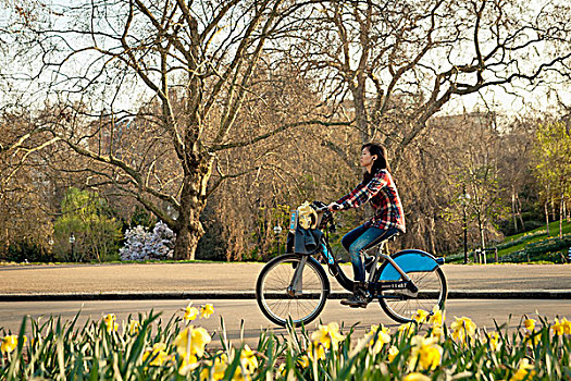 英国,英格兰,骑自行车,海德公园,伦敦