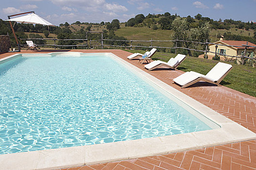 游泳池,托斯卡纳,意大利
