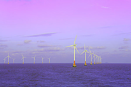 风力发电机组,杭州湾,东海,舟山,上海洋山