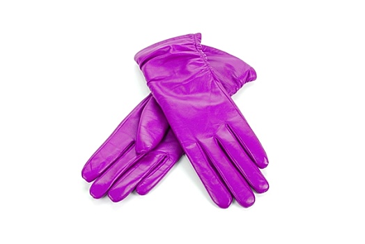 紫色,女性,皮革,手套