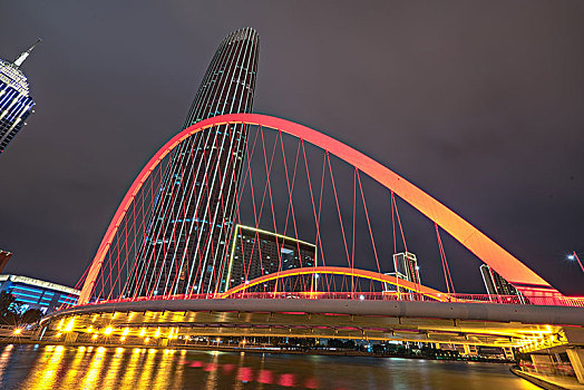 都市城市繁华夜景大桥