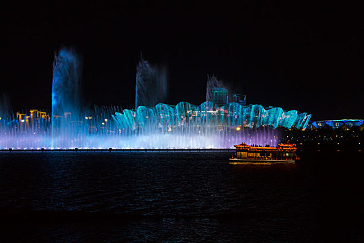 灞河夜景