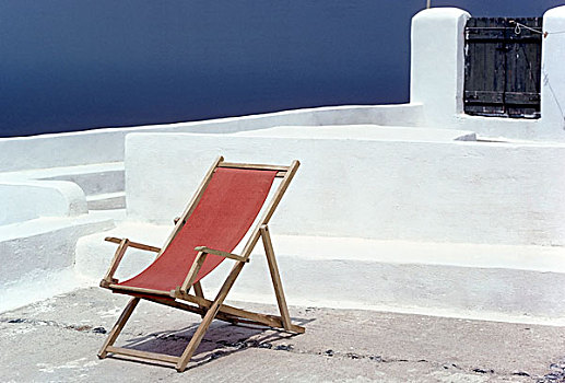 平台,椅子,白色,屋顶,城镇,锡拉岛,基克拉迪群岛,希腊,欧洲