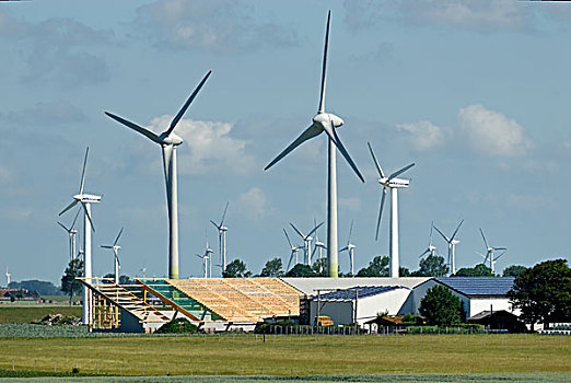 再生能源,风,建筑,光电,地区,石荷州,德国,欧洲