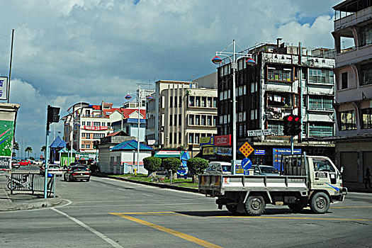 malaysia,borneo,sandakan,city,center