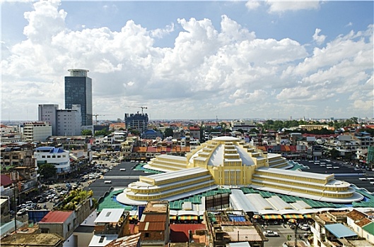 中央市场,金边,柬埔寨