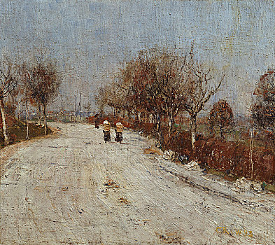 道路,1893年,艺术家,基督教