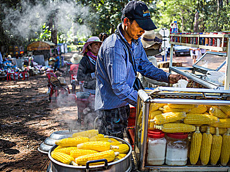 柬埔寨商贩