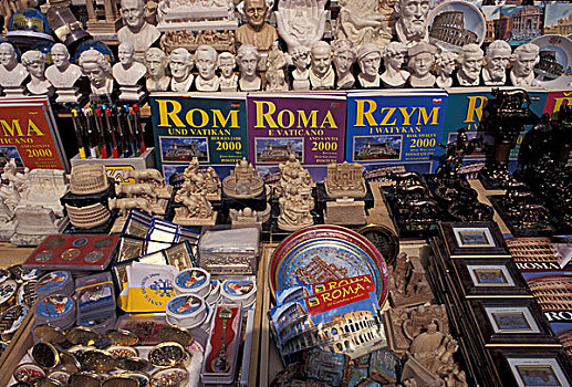 意大利,罗马,纪念品,售出,街上