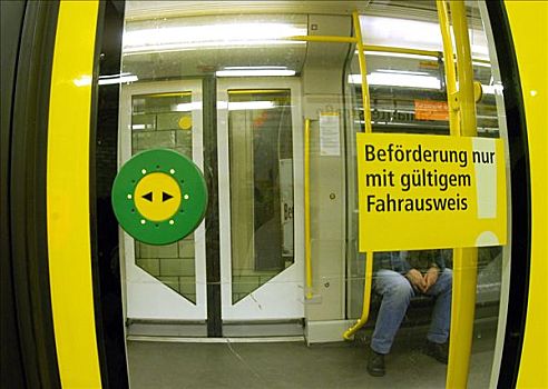 禁止,标识,地铁,柏林,德国,欧洲
